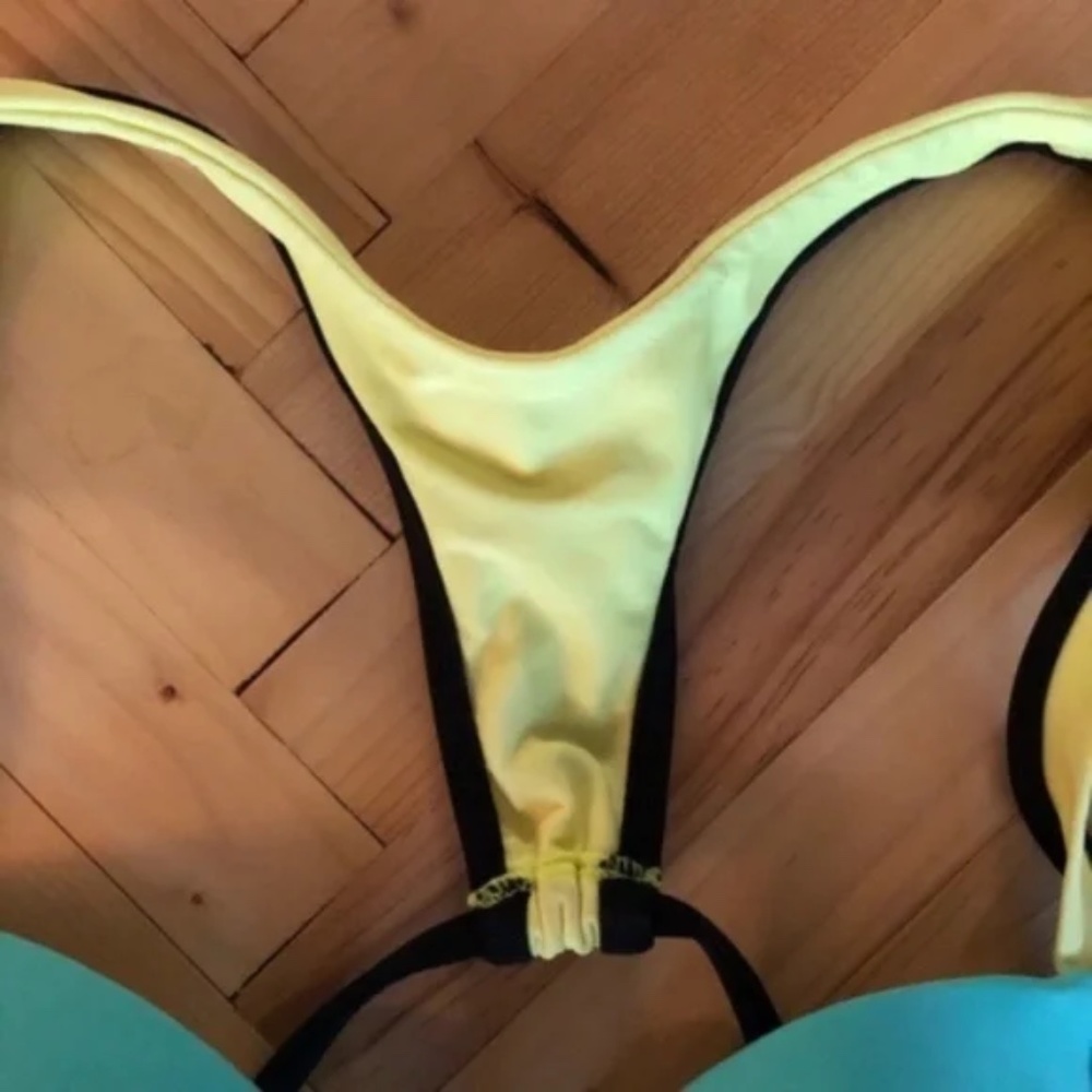 Neon Color Block Racerback Bikini Top - Picture 4 of 7